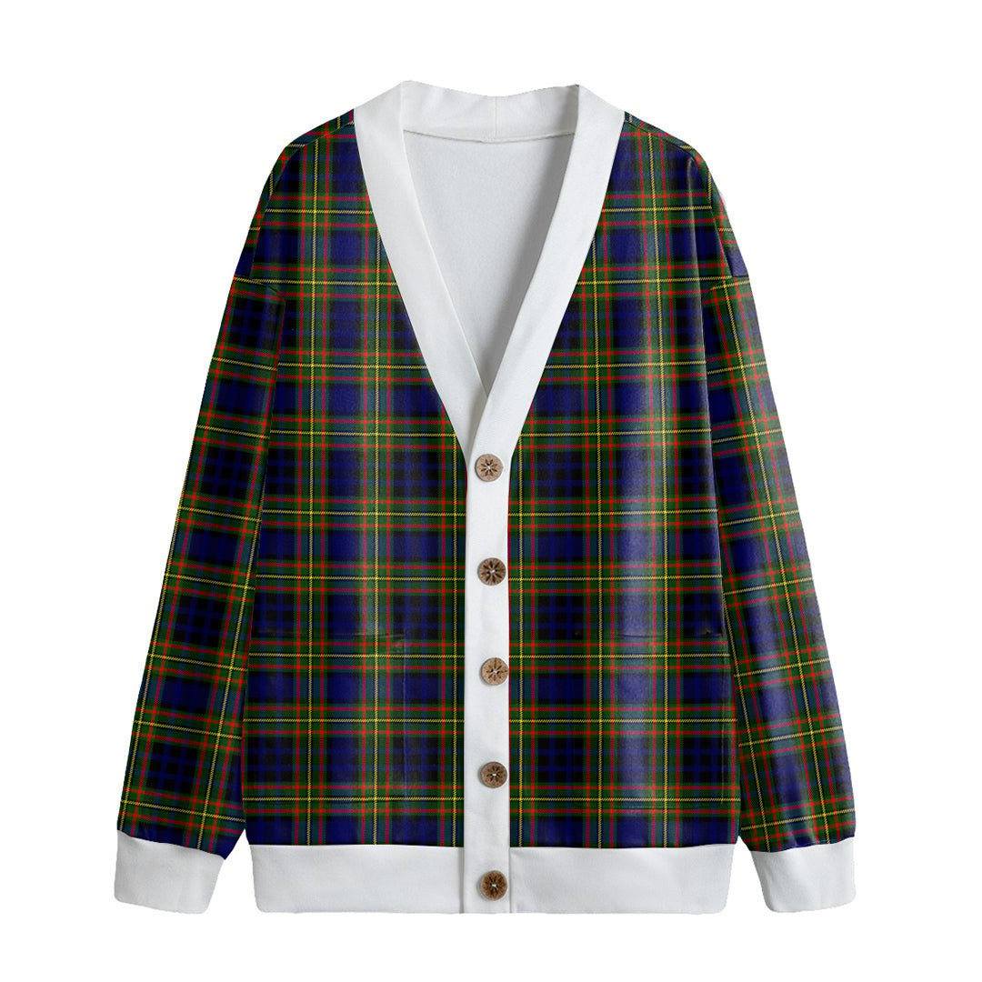 Clelland Modern Tartan Plaid Knitted Fleece Cardigan