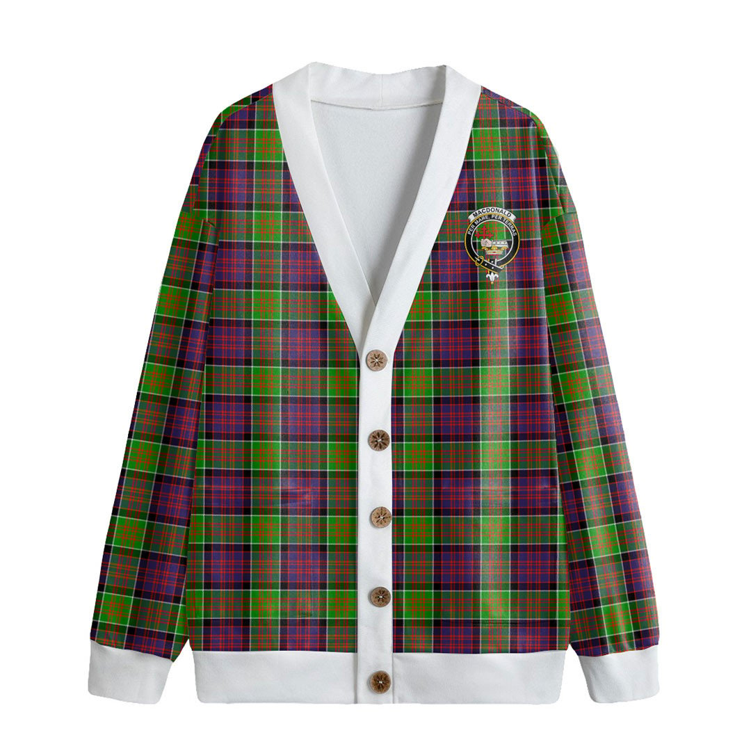 MacDonald of Clanranald Tartan Crest Knitted Fleece Cardigan