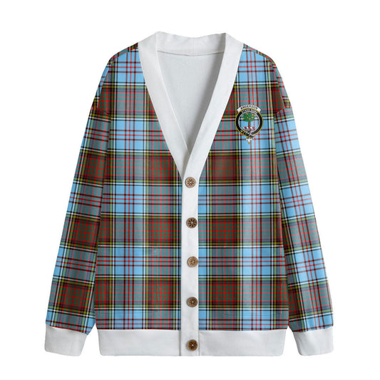 Anderson Ancient Tartan Crest Knitted Fleece Cardigan