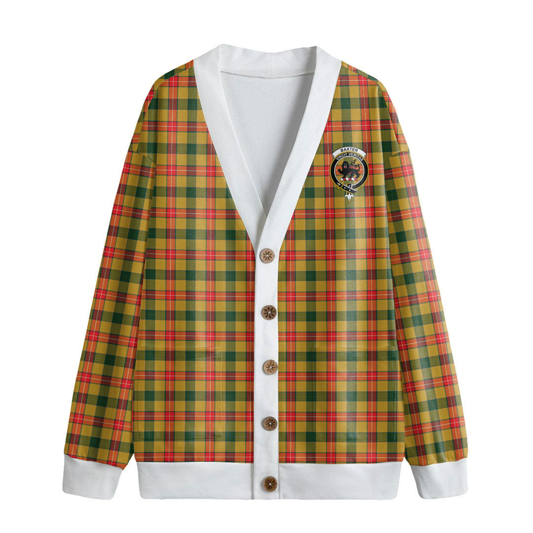 Baxter Tartan Crest Knitted Fleece Cardigan