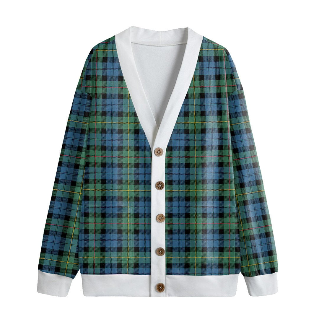 MacEwen Ancient Tartan Plaid Knitted Fleece Cardigan