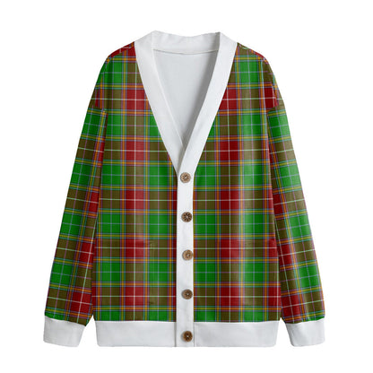 Baxter Modern Tartan Plaid Knitted Fleece Cardigan