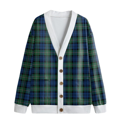 Forbes Ancient Tartan Plaid Knitted Fleece Cardigan