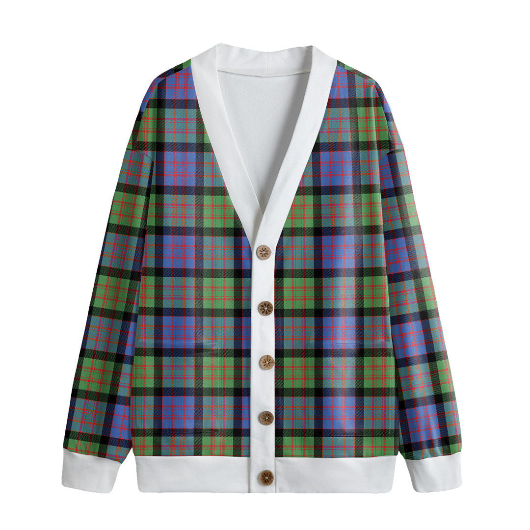 MacDonald Ancient Tartan Plaid Knitted Fleece Cardigan