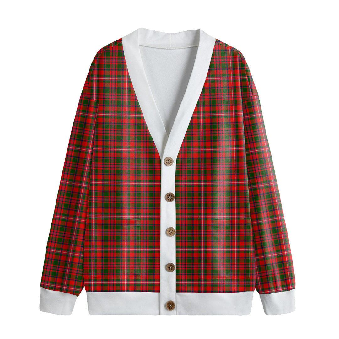 MacKinnon Modern Tartan Plaid Knitted Fleece Cardigan