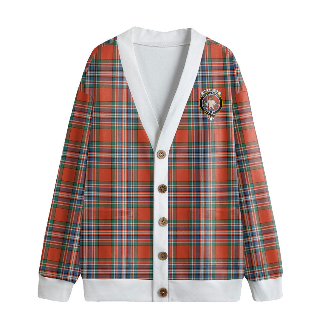 MacFarlane Ancient Tartan Crest Knitted Fleece Cardigan