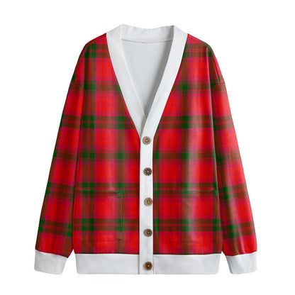 MacNab Modern Tartan Plaid Knitted Fleece Cardigan