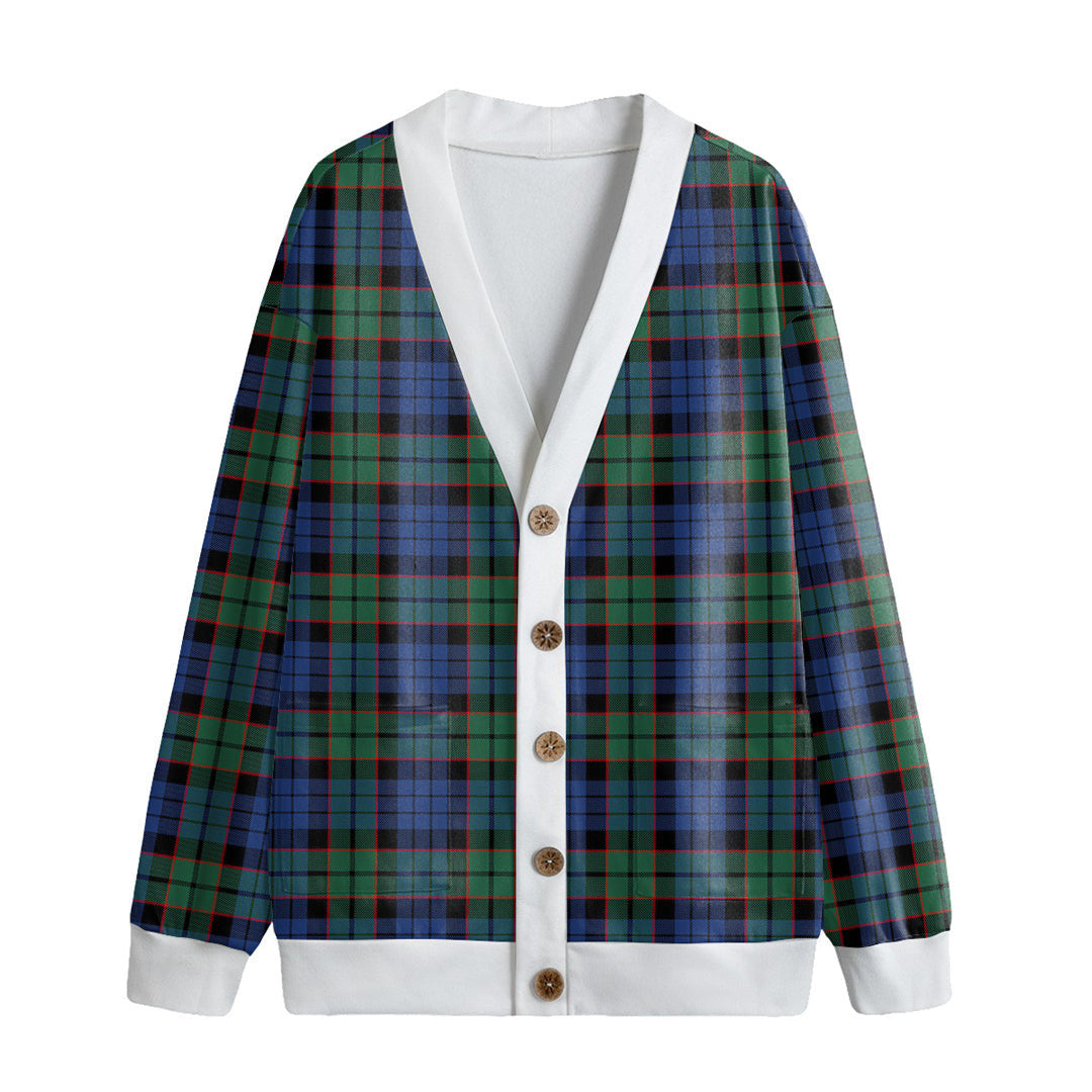 Fletcher Ancient Tartan Plaid Knitted Fleece Cardigan