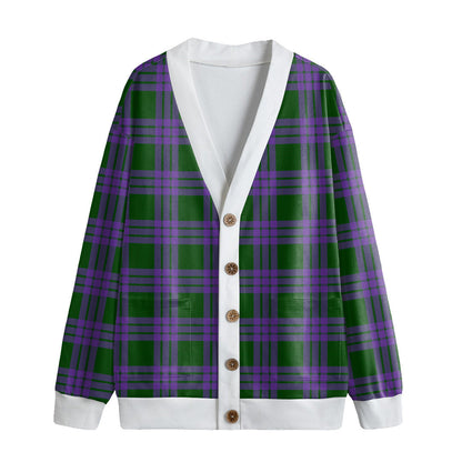 Elphinstone Tartan Plaid Knitted Fleece Cardigan