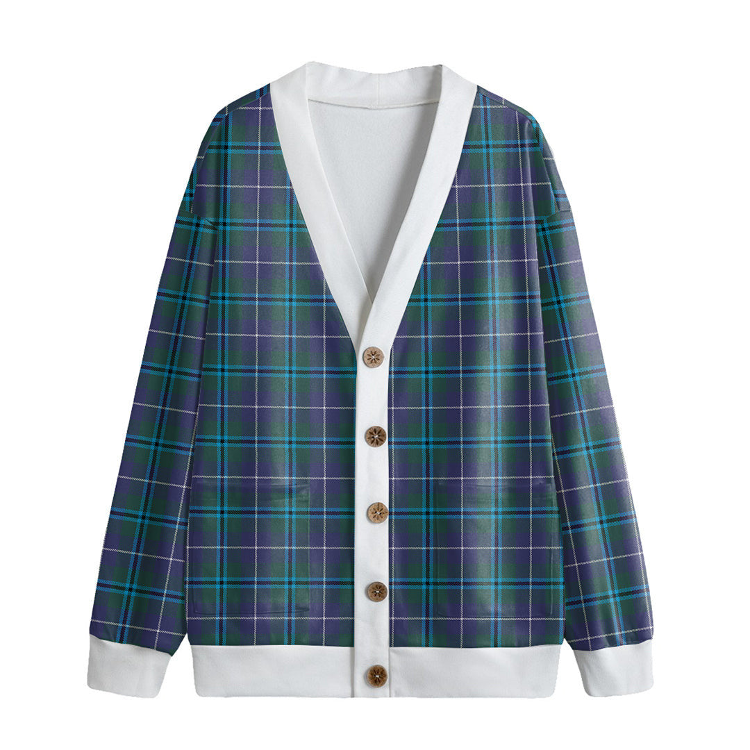 Douglas Modern Tartan Plaid Knitted Fleece Cardigan