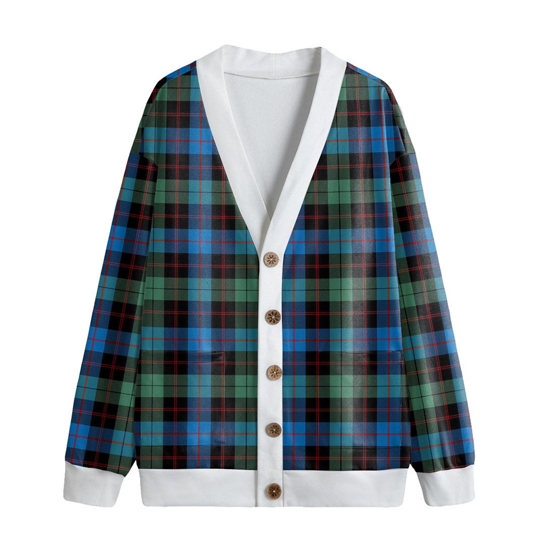 Guthrie Ancient Tartan Plaid Knitted Fleece Cardigan