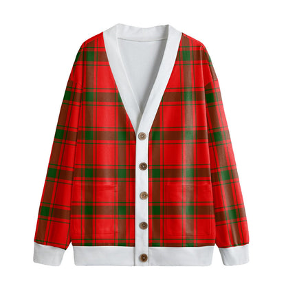 MacDonald of Sleat Tartan Plaid Knitted Fleece Cardigan