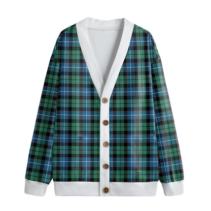 Galbraith Ancient Tartan Plaid Knitted Fleece Cardigan