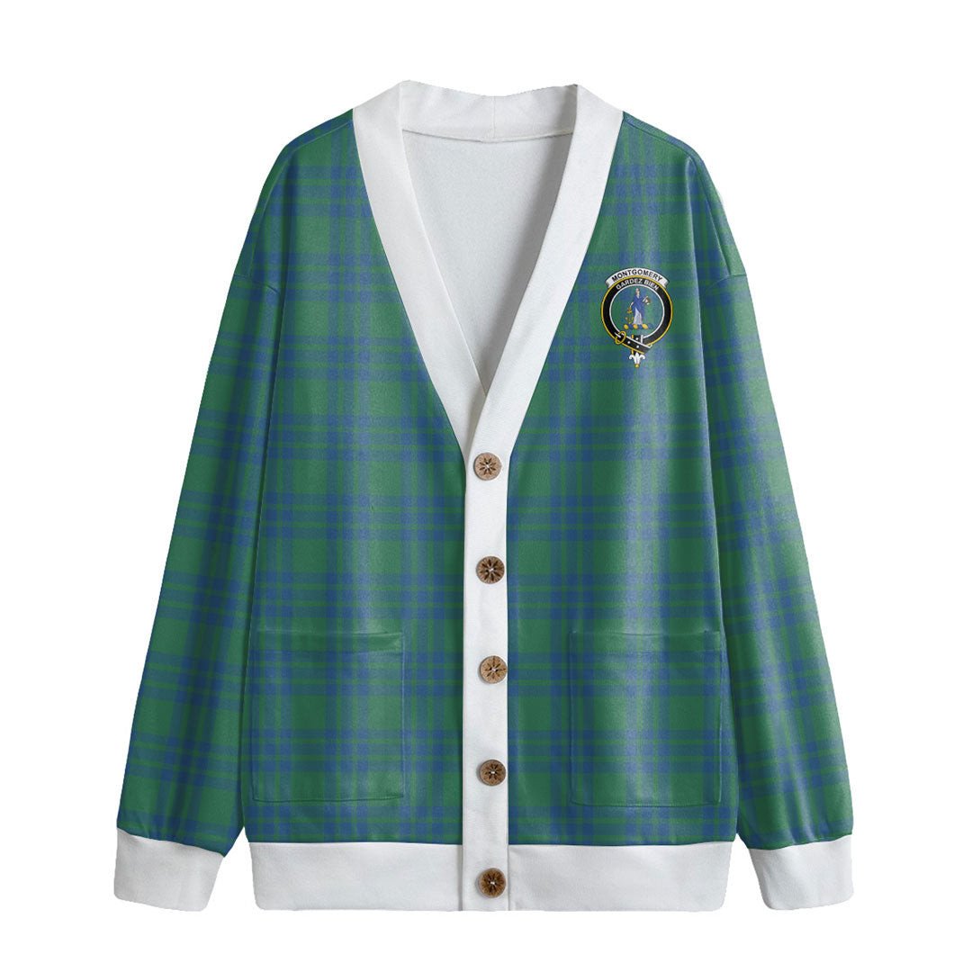 Montgomery Ancient Tartan Crest Knitted Fleece Cardigan