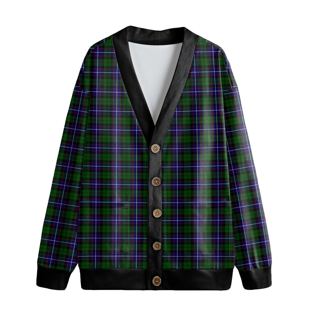 Russell Modern Tartan Plaid Knitted Fleece Cardigan