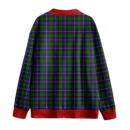 Russell Modern Tartan Plaid Knitted Fleece Cardigan