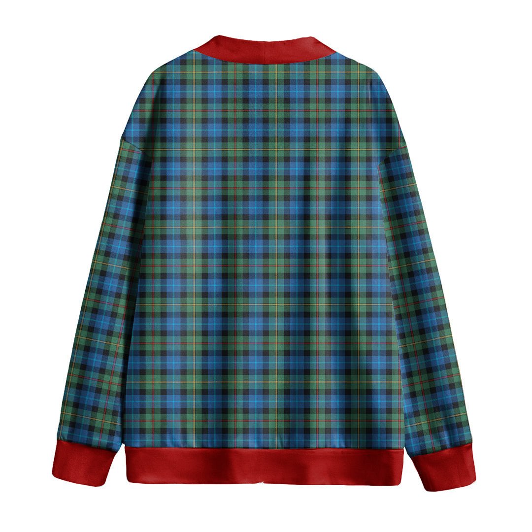 Smith Ancient Tartan Plaid Knitted Fleece Cardigan