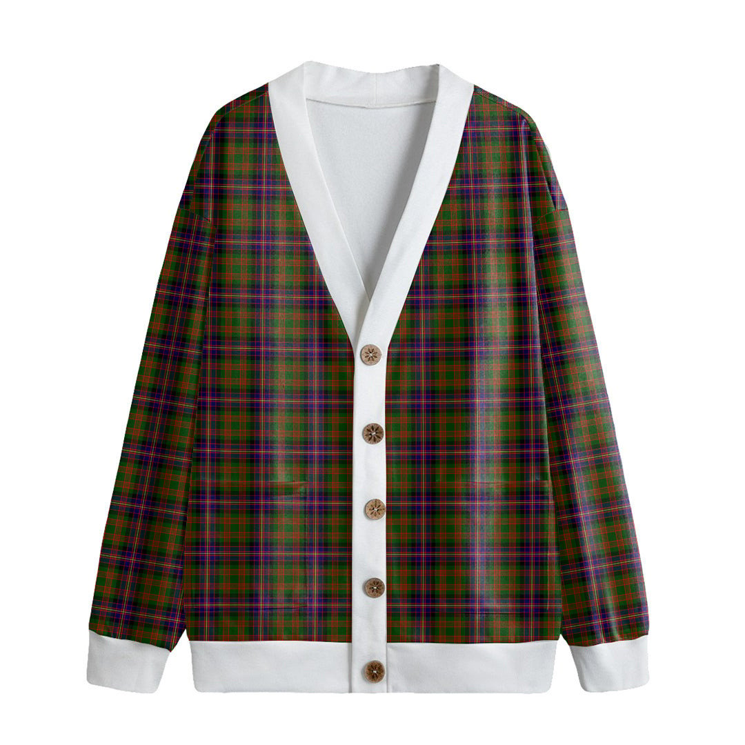 Cochrane Modern Tartan Plaid Knitted Fleece Cardigan