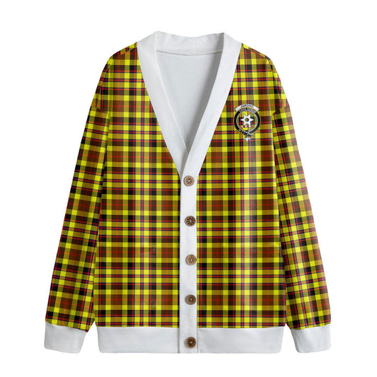 Jardine Tartan Crest Knitted Fleece Cardigan