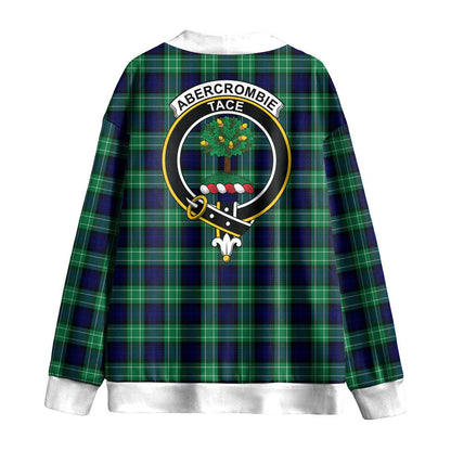 Abercrombie Tartan Crest Knitted Fleece Cardigan