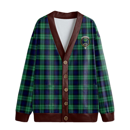 Abercrombie Tartan Crest Knitted Fleece Cardigan