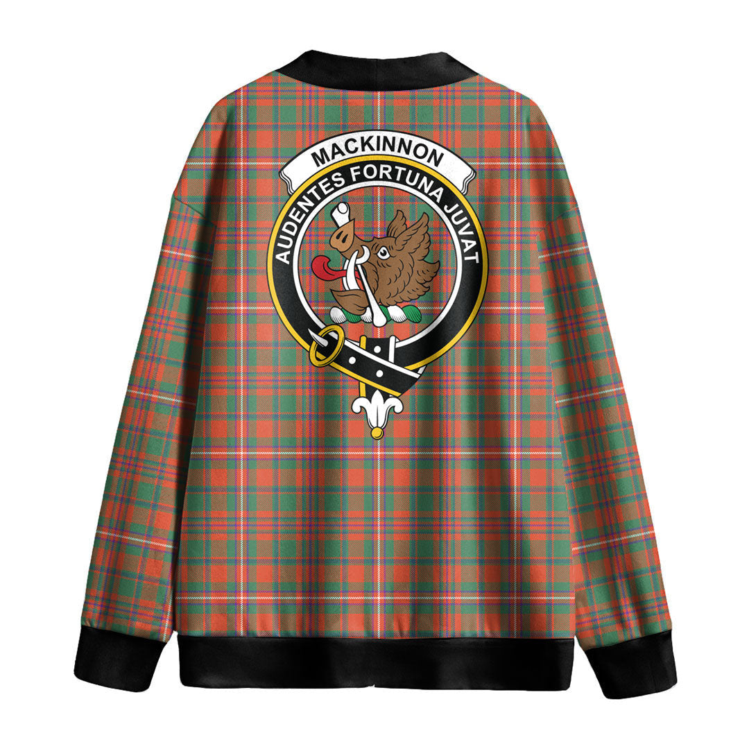 MacKinnon Ancient Tartan Crest Knitted Fleece Cardigan