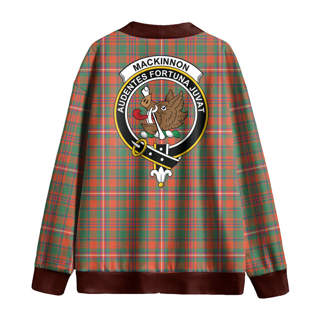 MacKinnon Ancient Tartan Crest Knitted Fleece Cardigan