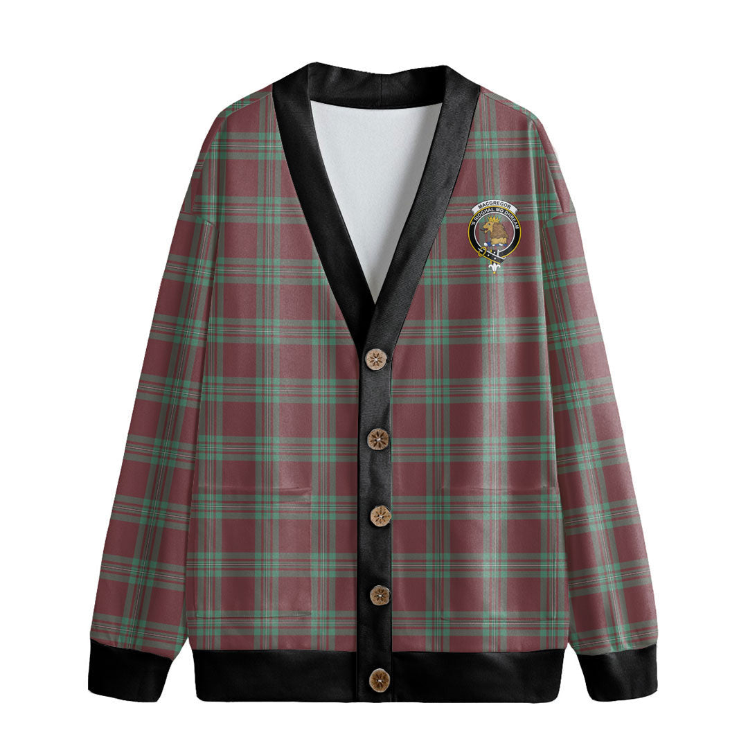 MacGregor Hunting Ancient Tartan Crest Knitted Fleece Cardigan