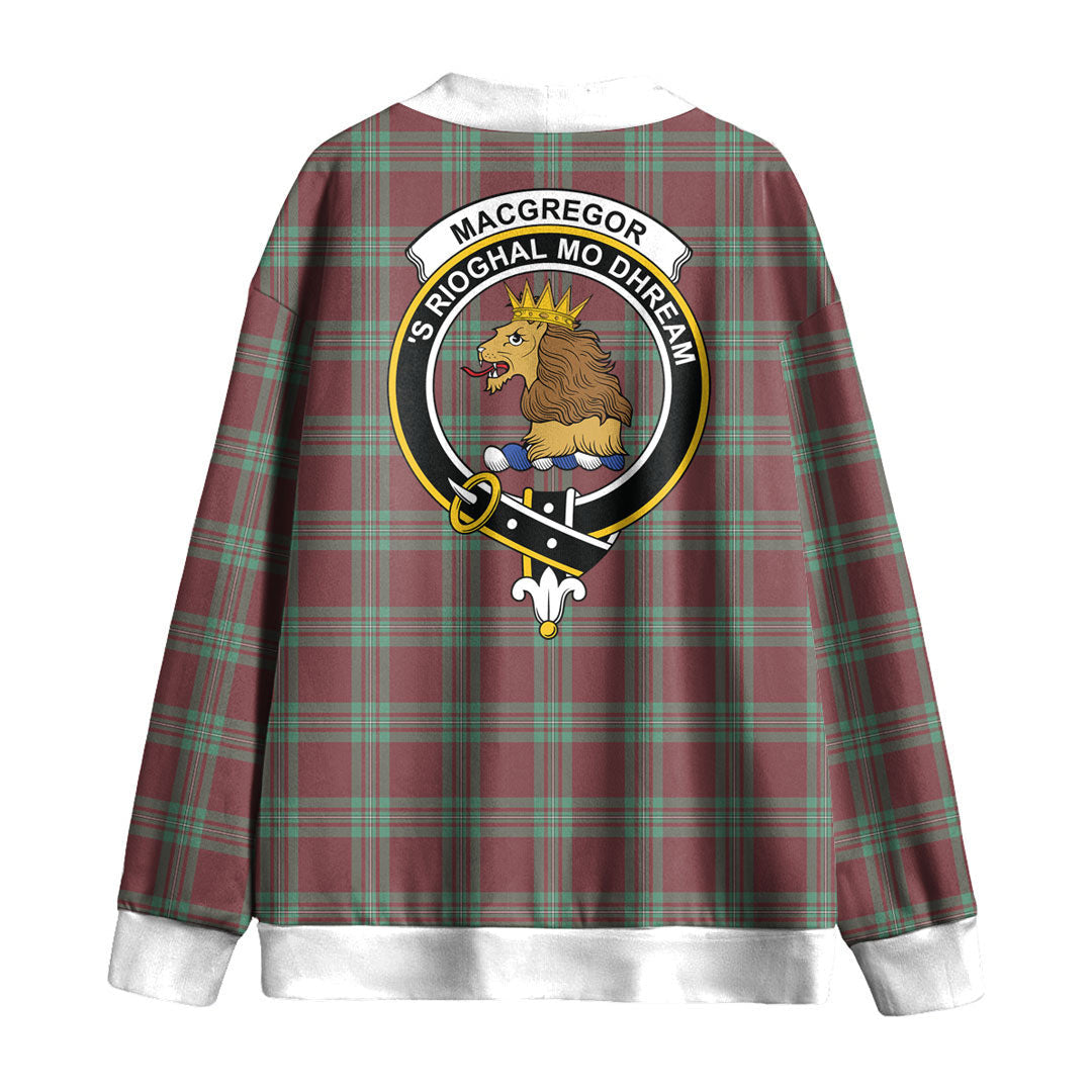 MacGregor Hunting Ancient Tartan Crest Knitted Fleece Cardigan