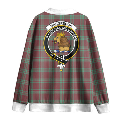 MacGregor Hunting Ancient Tartan Crest Knitted Fleece Cardigan