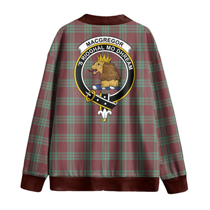 MacGregor Hunting Ancient Tartan Crest Knitted Fleece Cardigan