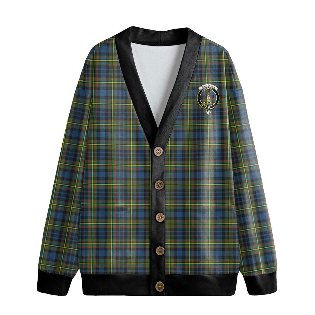 MacLellan Ancient Tartan Crest Knitted Fleece Cardigan