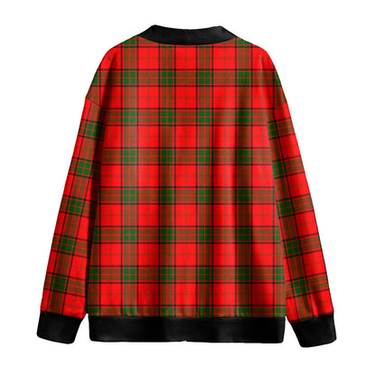 Maxwell Modern Tartan Plaid Knitted Fleece Cardigan