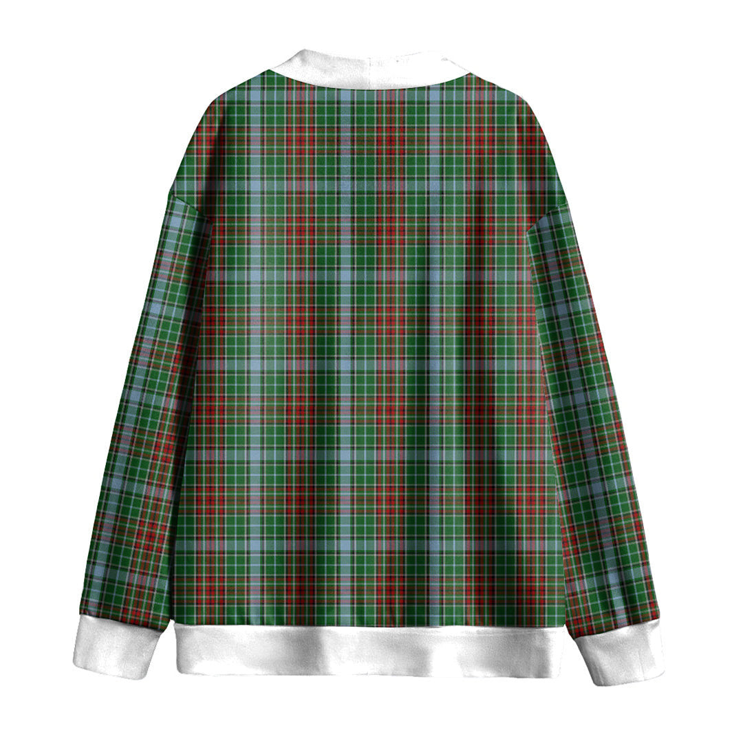 Gayre Tartan Plaid Knitted Fleece Cardigan