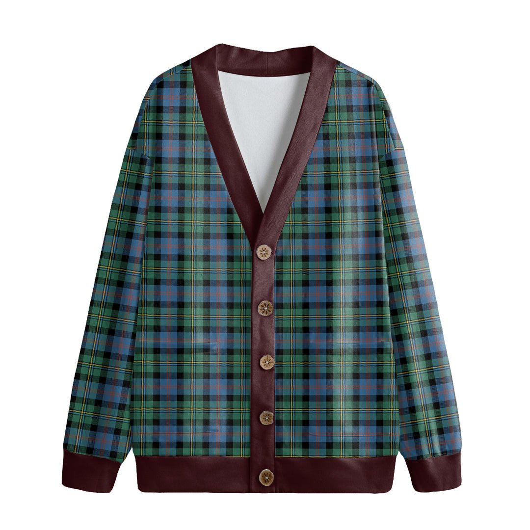 Malcolm Ancient Tartan Plaid Knitted Fleece Cardigan