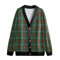Gayre Tartan Plaid Knitted Fleece Cardigan