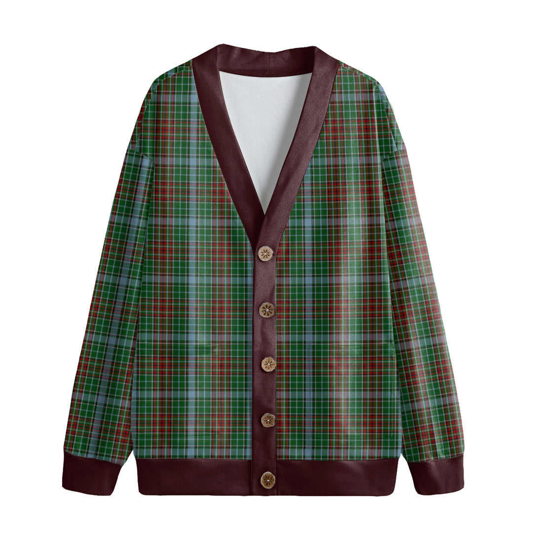 Gayre Tartan Plaid Knitted Fleece Cardigan