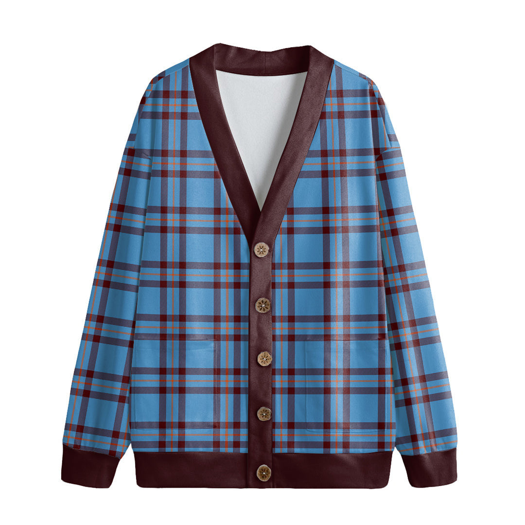 Elliot Ancient Tartan Plaid Knitted Fleece Cardigan