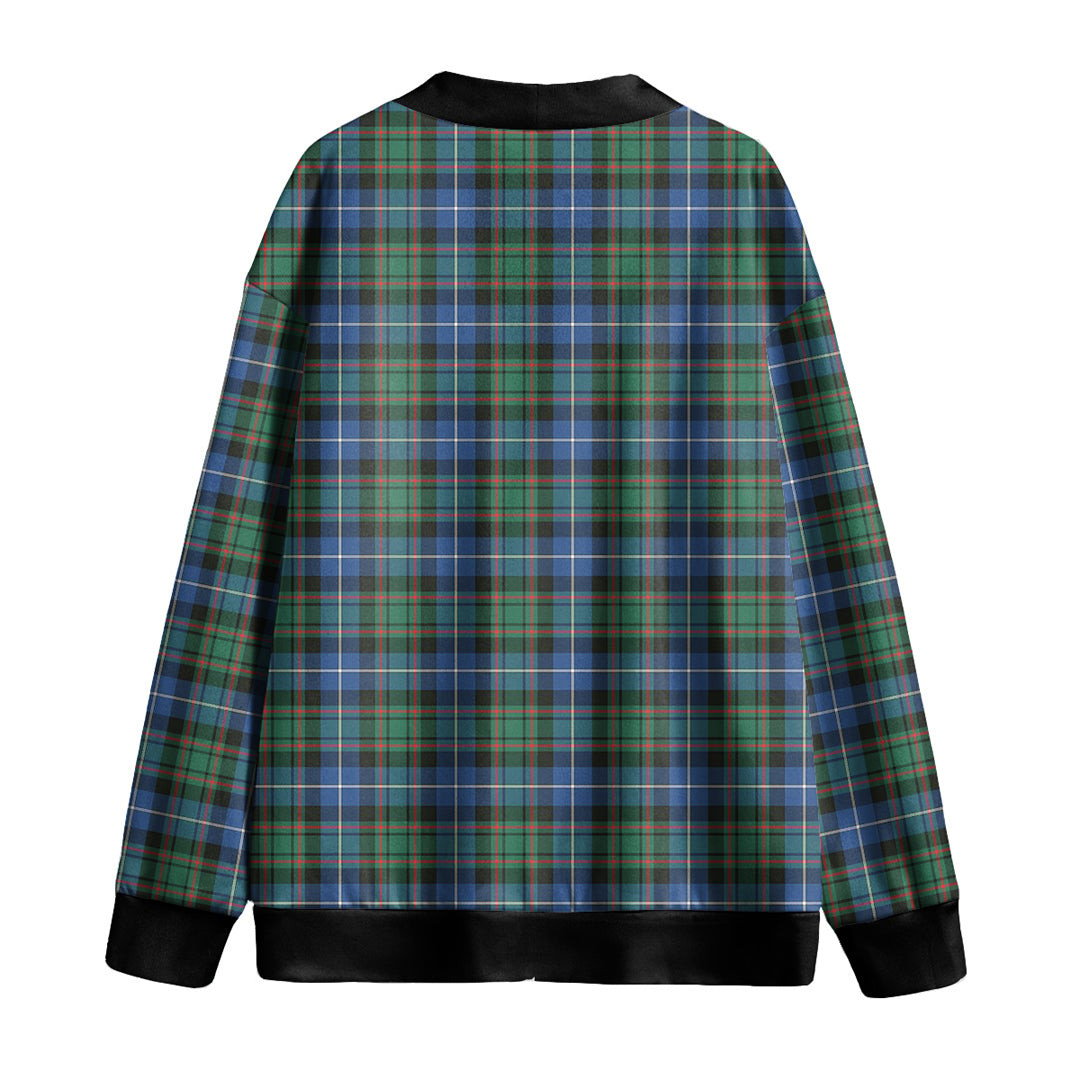 MacRae Hunting Ancient Tartan Plaid Knitted Fleece Cardigan