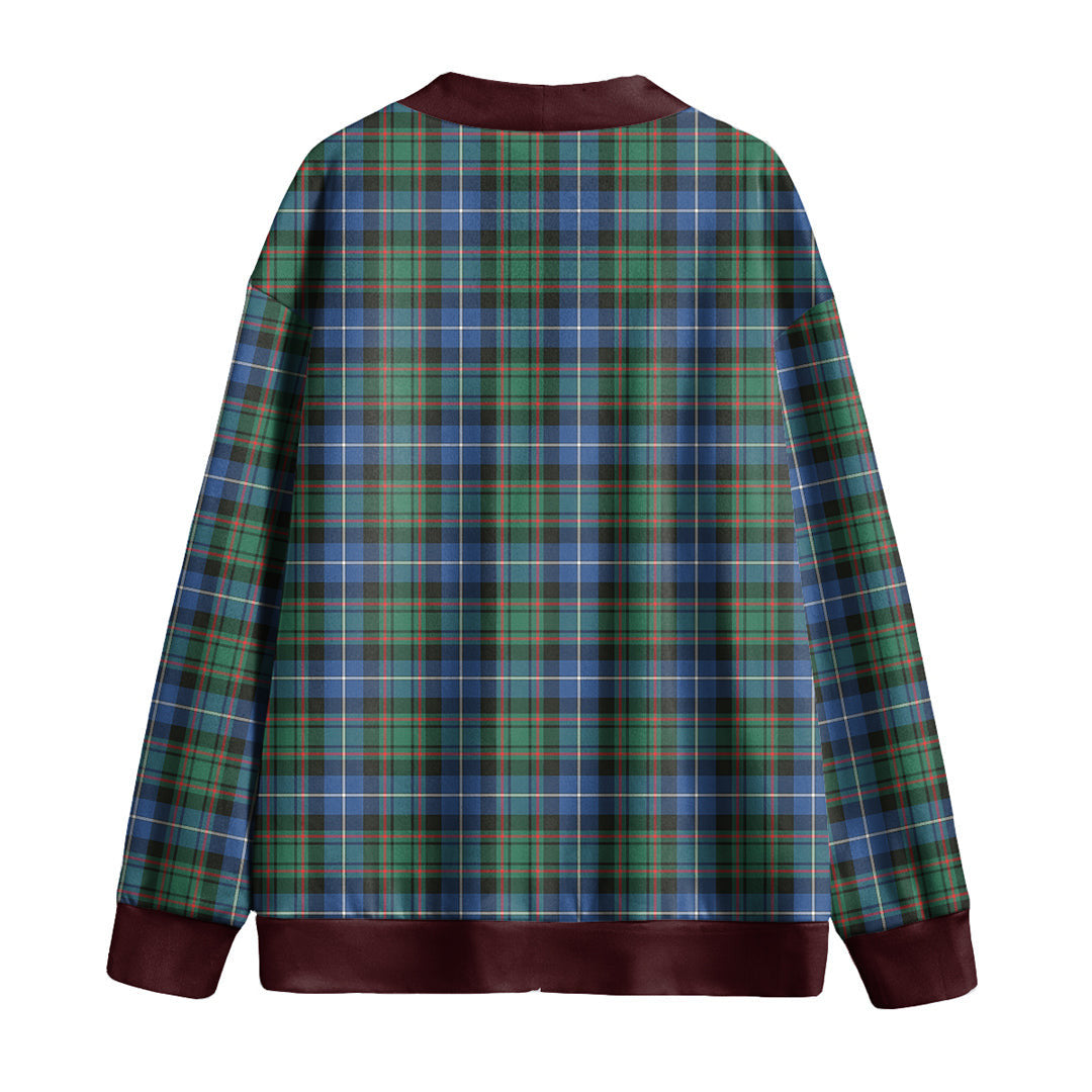 MacRae Hunting Ancient Tartan Plaid Knitted Fleece Cardigan