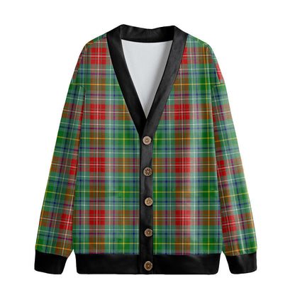 Muirhead Tartan Plaid Knitted Fleece Cardigan