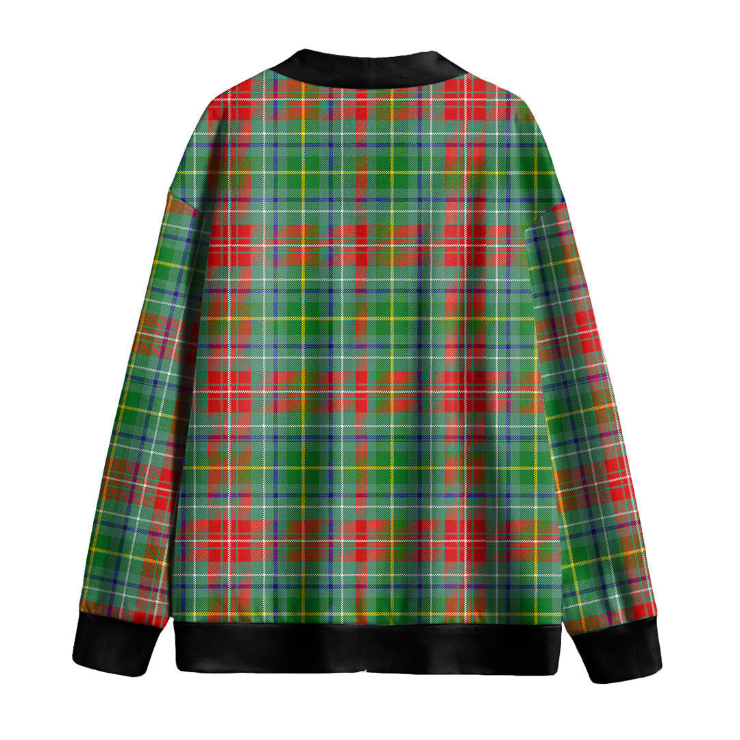 Muirhead Tartan Plaid Knitted Fleece Cardigan