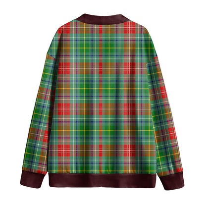 Muirhead Tartan Plaid Knitted Fleece Cardigan