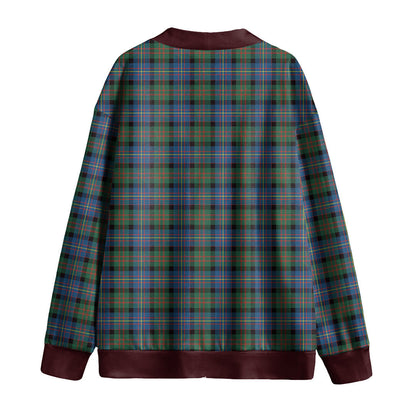 Cameron of Erracht Ancient Tartan Plaid Knitted Fleece Cardigan