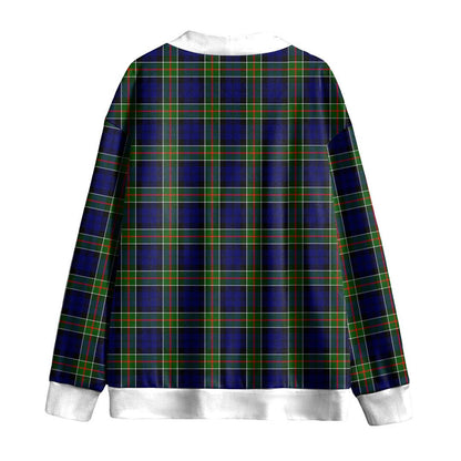 Colquhoun Modern Tartan Plaid Knitted Fleece Cardigan