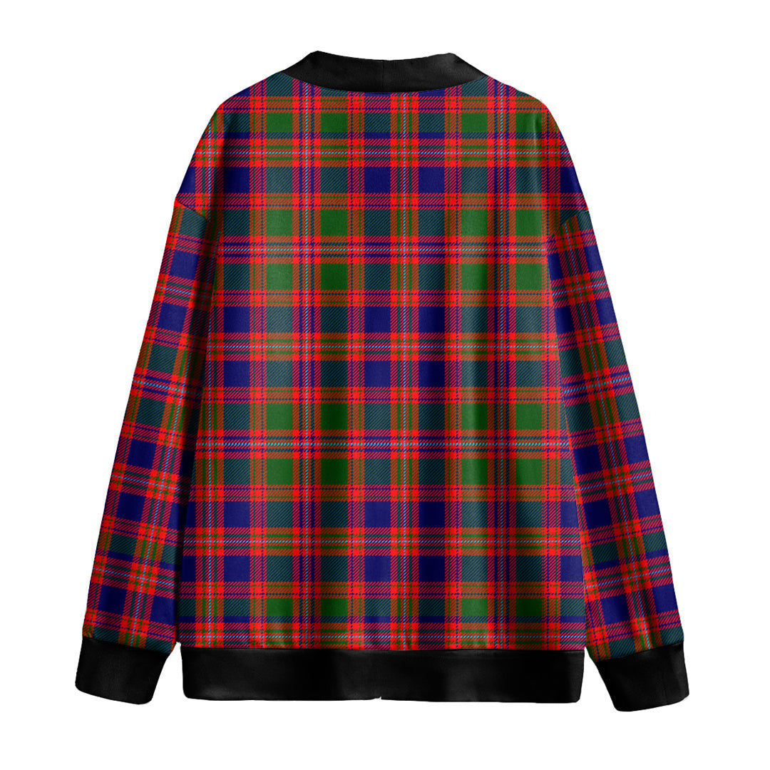 MacIntyre Modern Tartan Plaid Knitted Fleece Cardigan