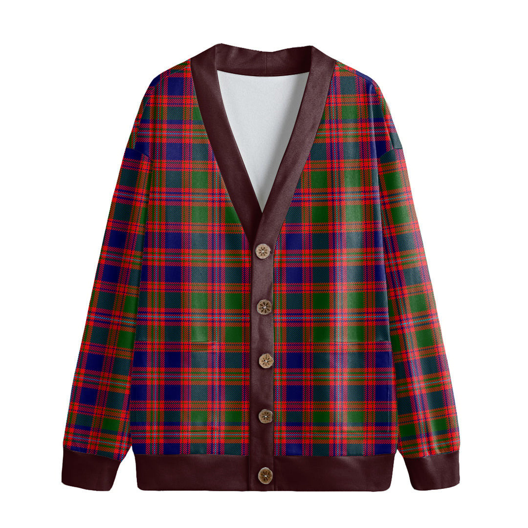 MacIntyre Modern Tartan Plaid Knitted Fleece Cardigan