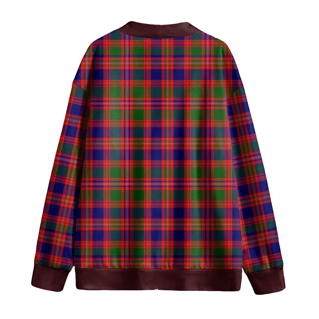 MacIntyre Modern Tartan Plaid Knitted Fleece Cardigan