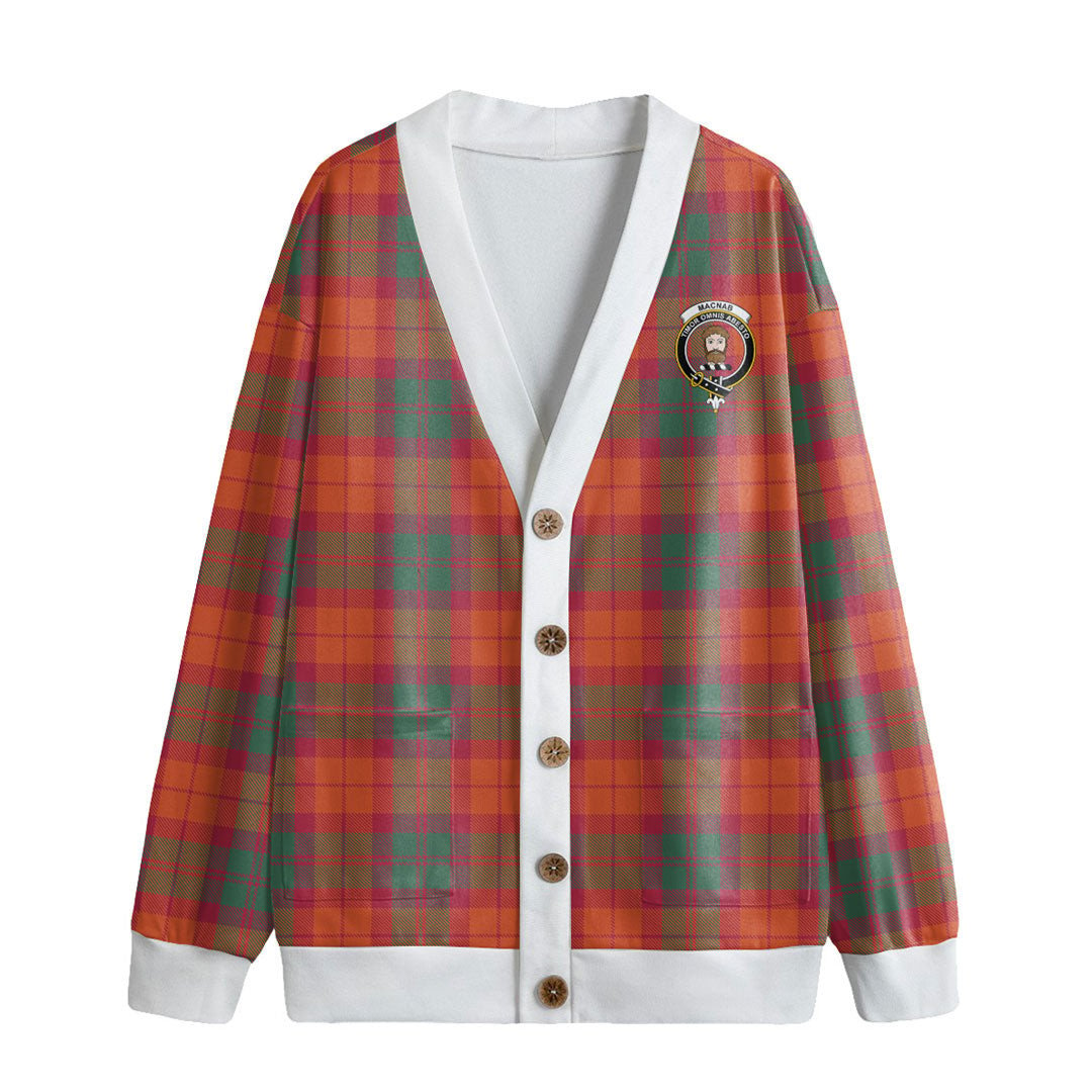 MacNab Ancient Tartan Crest Knitted Fleece Cardigan