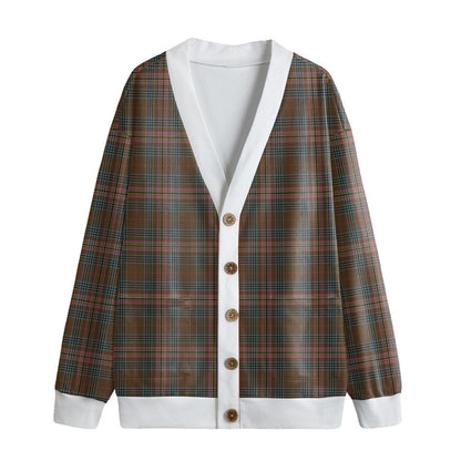 Kennedy Weathered Tartan Plaid Knitted Fleece Cardigan